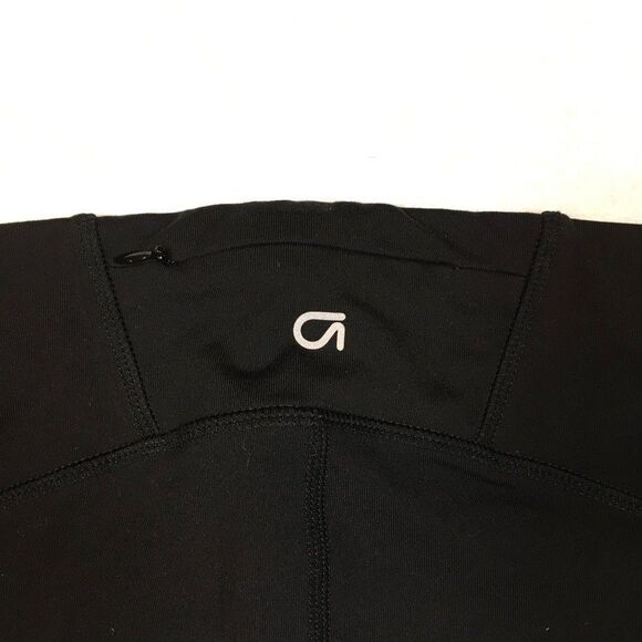 Gap Fit Womens M Grop Leggings Black Green Purple Stripe Gfast Nylon Retro 80s - Picture 9 of 10